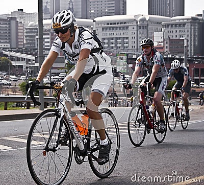94.7 Cycle Challenge Riders On Mandela Bridge