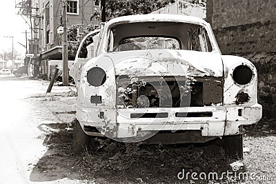 Abandoned car body