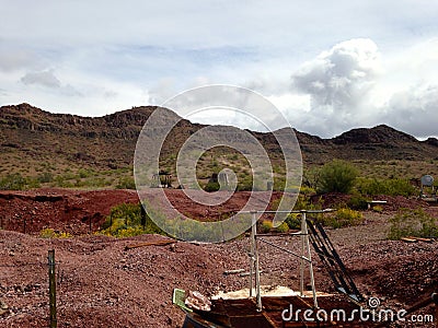Abandoned Mine near Gila Bend, Arizona.