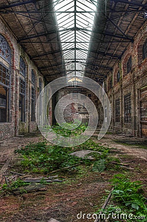 Abandoned old hall