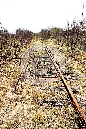 Abandoned rail line
