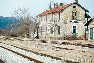 Abandoned train station