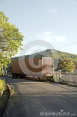 Abandoned truck highway bequia