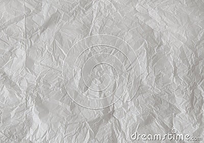 Abstract background - white crumpled paper.