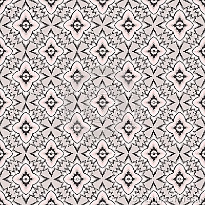 Abstract black and white geometric Seamless Textur