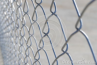 Abstract chain link fence