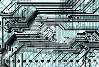 Abstract circuit board background in hi-tech style