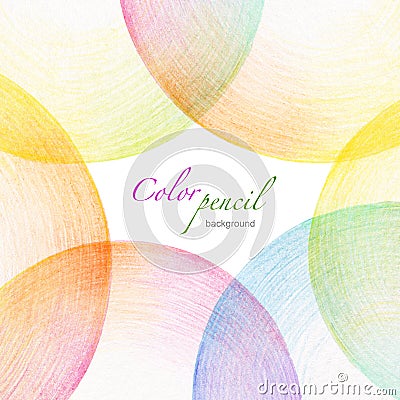 Abstract color pencil scribbles background.