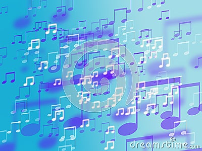 Abstract colorful music sign background