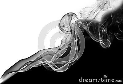 Abstract diagonal smoke wave