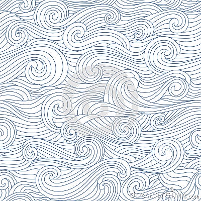 Abstract hand-drawn monochrome pattern