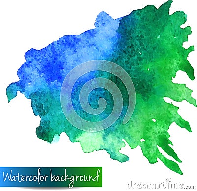 Abstract hand drawn watercolor vector background