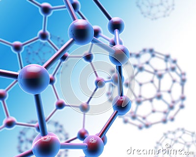 Abstract molecule background