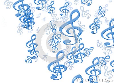 Abstract music note background