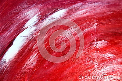 Abstract paint background in red colors
