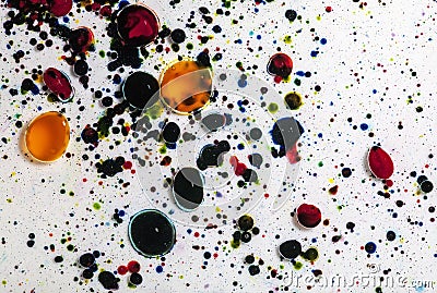 Abstract Paint Splatter