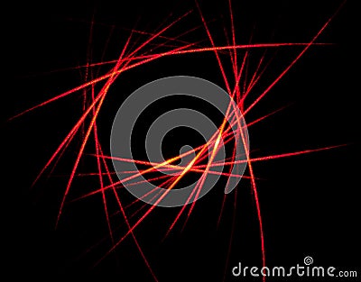 Abstract red laser beam pattern