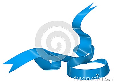 Abstract ribbon on white background