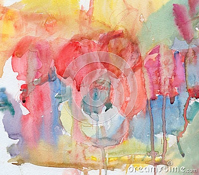 Abstract roses bouquet