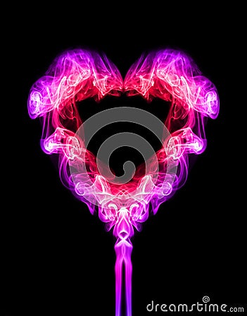 Abstract Smoke Heart