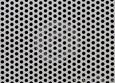 Abstract Steel or Metal Textured Pattern with Round Cells