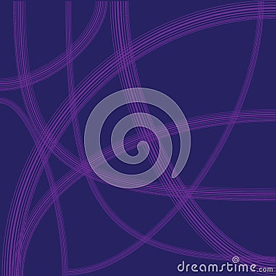 Abstract violet line on dark blue background