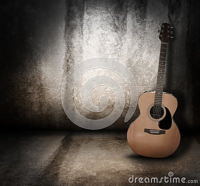 Acoustic Music Guitar Grunge Background