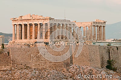 Acropolis Before Sunset Stock Photos - Image