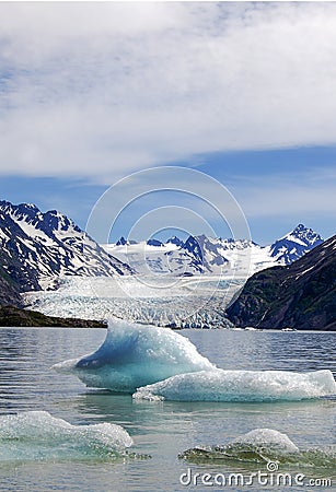 Across Grewingk Glacier Lake