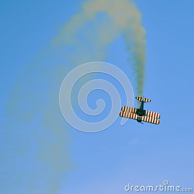 Action in the sky during an airshow