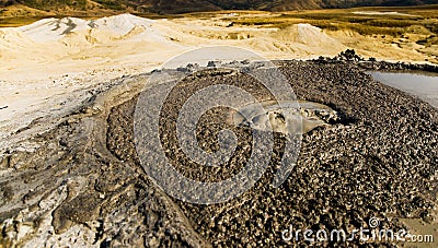 Active mud volcano pool