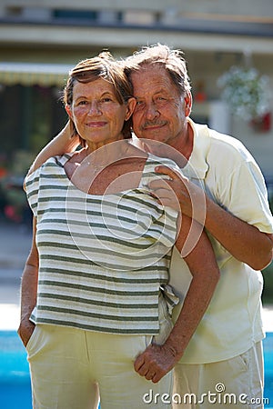 Active senior couple