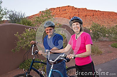 Active Senior Couple Staying Healthy and fit