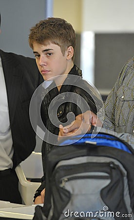 Actor/singer Justin Bieber at LAX airport