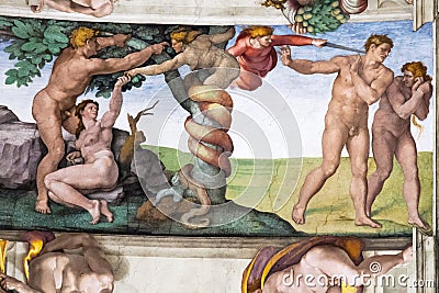 Adam and Eve, Sistine Chapel