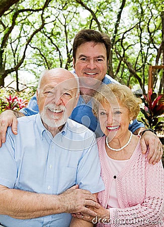 Adult Son & Elderly Parents