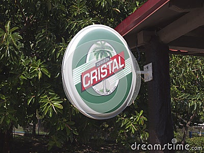 Advertising Sign For Cristal Beer
