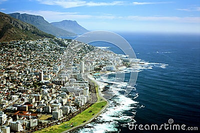 Aerial view of Cape Town, South Africa