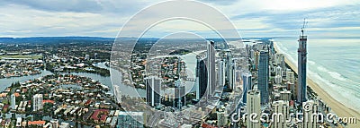 Aerial view of city at Gold Coast