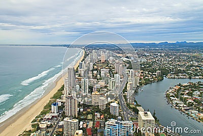 Aerial view Gold Coast