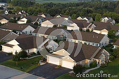 Aerial View Houses, Homes, Subdivision, Neighborhood