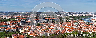 Aerial view of Hradchany: the Saint Vitus (St. Vitt s) Cathedral