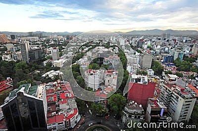 Aerial view of Mexico City - Mexico