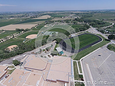 Aerial View of Niwot High School Sports Fields