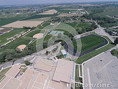 Aerial View of Niwot High School Sports Fields