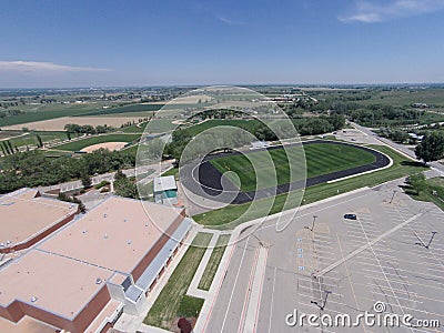 Aerial View of Niwot High School Sports Fields