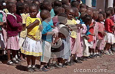 Africa,Children at school in Malindi, Kenya