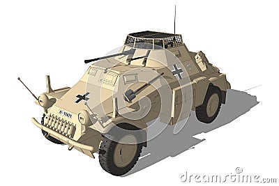 Africa Korps armoured vehicle