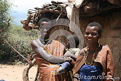 Africa,Tanzania, families people Datoga