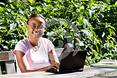 African american college student